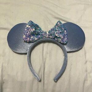 Disney Blue and Purple Sequin Minnie Mouse Ears